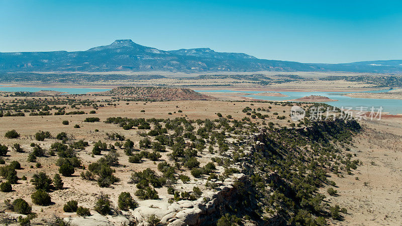 Abiquiú Canones水库附近，新墨西哥-空中